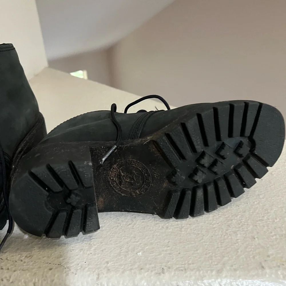 Havana Joe 1811-B Black Leather Classic Chukka Ankle Boots Women Size 39 US 8‎